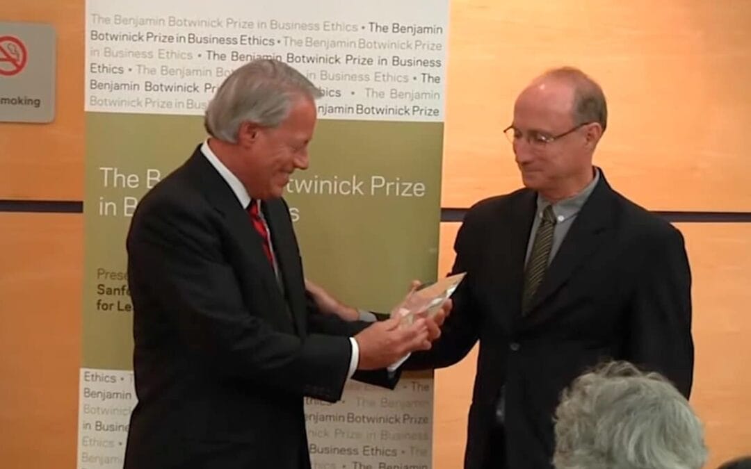 Michael Hershman Awarded 2013 Botwinick Prize